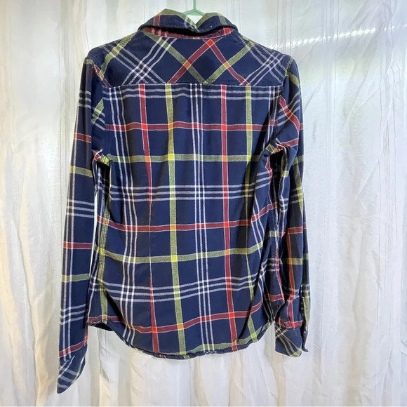 Women’s True Religion Plaid Work Button Up Blouse Or Shirt Western Style, Medium - Picture 1 of 7